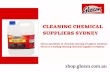 Cleaning Chemical Suppliers Sydney