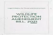 Comments on Wildlife Protection Amendment Bill, 2021