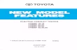 Toyota 7FBMF 50 Electric Forklift Truck Service Repair Manual