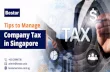 Tips to Manage Company Tax in Singapore | Bestar