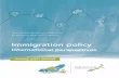 Immigration policy : International perspectives