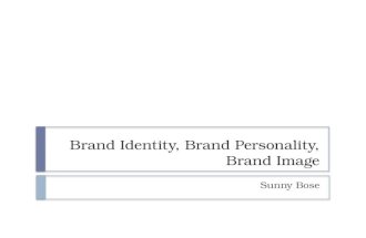 Brand identity, brand personality & brand image