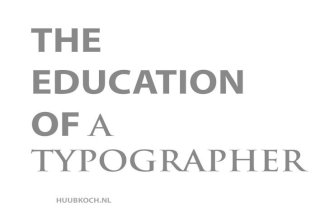 The Education of A Typographer