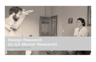 Design Research (is not Market Research)