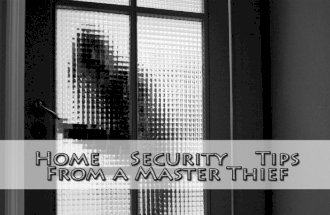 Home security tips froma master thief