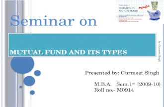 Presentation On Mutual funds and its types
