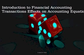 Transactions Effects on Accounting Equation
