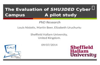 The Evaluation of SHU3DED Cyber Campus [ICALT 2014 Conference]