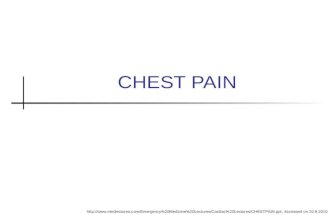 Evaluation Chest Pain