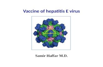 Vaccine of hepatitis E virus