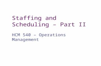 HCM540-StaffingAndScheduling-II