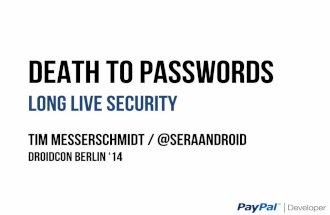 Death To Passwords