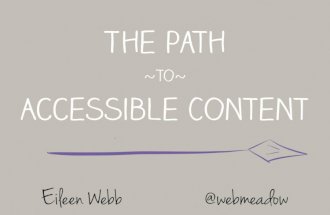 The Path to Accessible Content