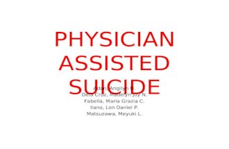 Physician Assisted Suicide Final Draft