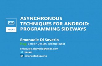 Programming Sideways: Asynchronous Techniques for Android