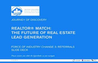 REALTOR® Match: the Future of Real Estate Referrals