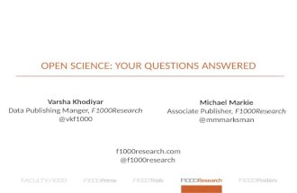 Open science: your questions answered