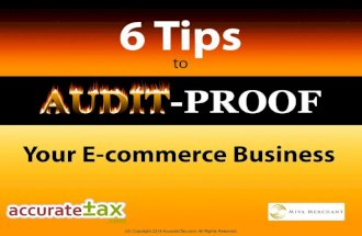 6 Tips to Audit-Proof Your E-commerce Business