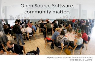 Open Source Software, community matters