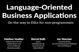 Language-Oriented Business Applications