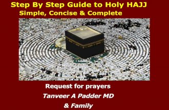 Step by Step Guide to Holy Hajj /Haj