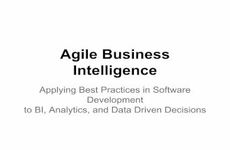 Agile Business Intelligence