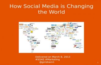 How Social Media Is Changing The World - Prepared for SOAS, University of London