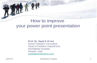 How to improve your power point presentations