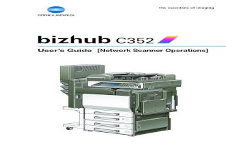 Bizhub c352 Network Scan Operations