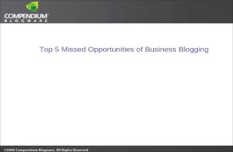 5 Mistakes of Business Blogging