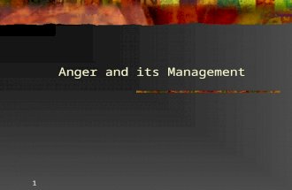 Anger managemnnt