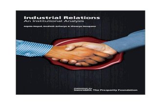 Industrial Relations in Nepal : An Institutional Analysis