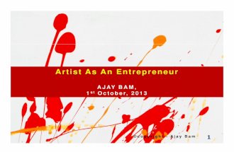 Artist as an entrepreneur