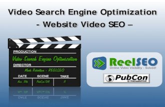 Video Search Engine Optimization - Website Video SEO