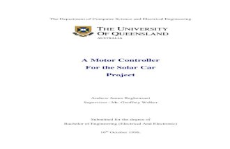 A motor controller for solar car