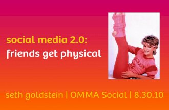 Social Media 2.0: Friends Get Physical
