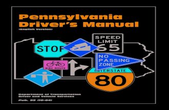 Pennsylvania Driver Manual 2011