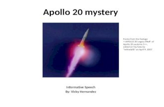 Apollo 20 mystery