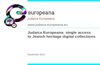 Judaica europeana part_one