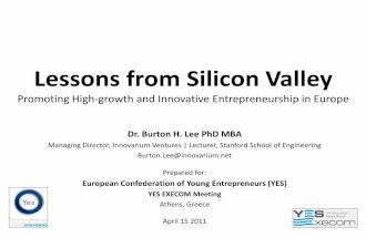 Burton Lee Presentation at YES Execom Athens, 14-16 April 2011