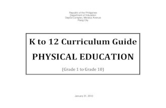 Physical Education-k to 12 Curriculum Guide