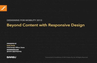 Beyond content with responsive design