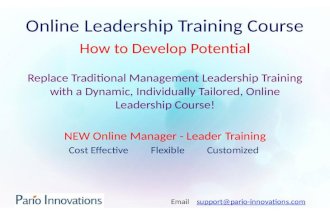 Online Leadership Training Course - Free Guide to Manager Leader Success Factors