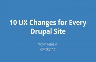 10 UX Changes for Every Drupal Site
