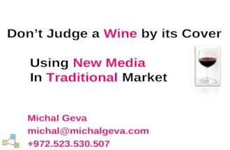 Social Media Marketing in the wine industry