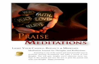 Praise Meditations Journal - Printable Version Only