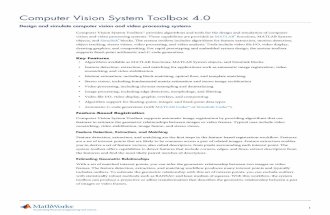 Computer Vision System Toolbox