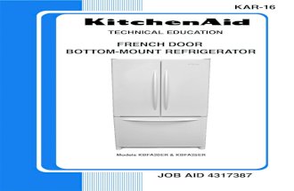 Whirlpool KAR-16 French Door Bottom Mount Refrigerator Service Manual