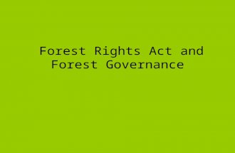 Forest Rights Act_Provisions: By Madhu Sarin