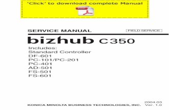 KONICAMINOLTA Bizhub C350 Service Manual Pages